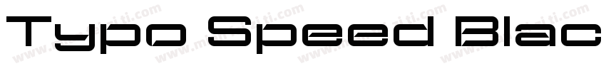 Typo Speed Black Dem字体转换